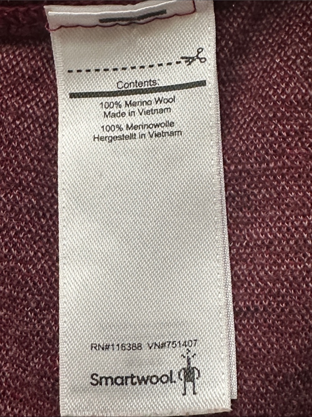 EUC Smartwool Merino 250 Bottom Base layer Merino Wool Fig (Red) Pattern Large - Picture 14 of 15